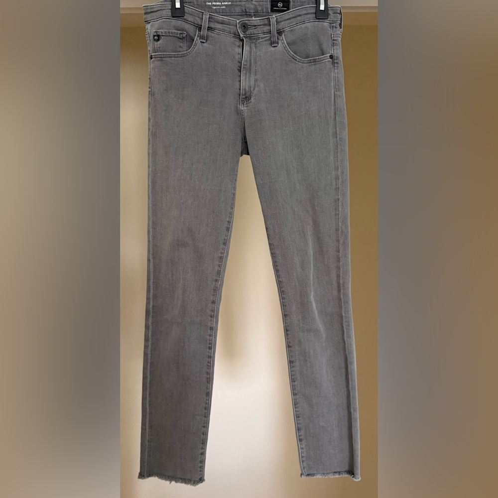 AG Adriano Goldschmied Women's Gray Skinny Jeans